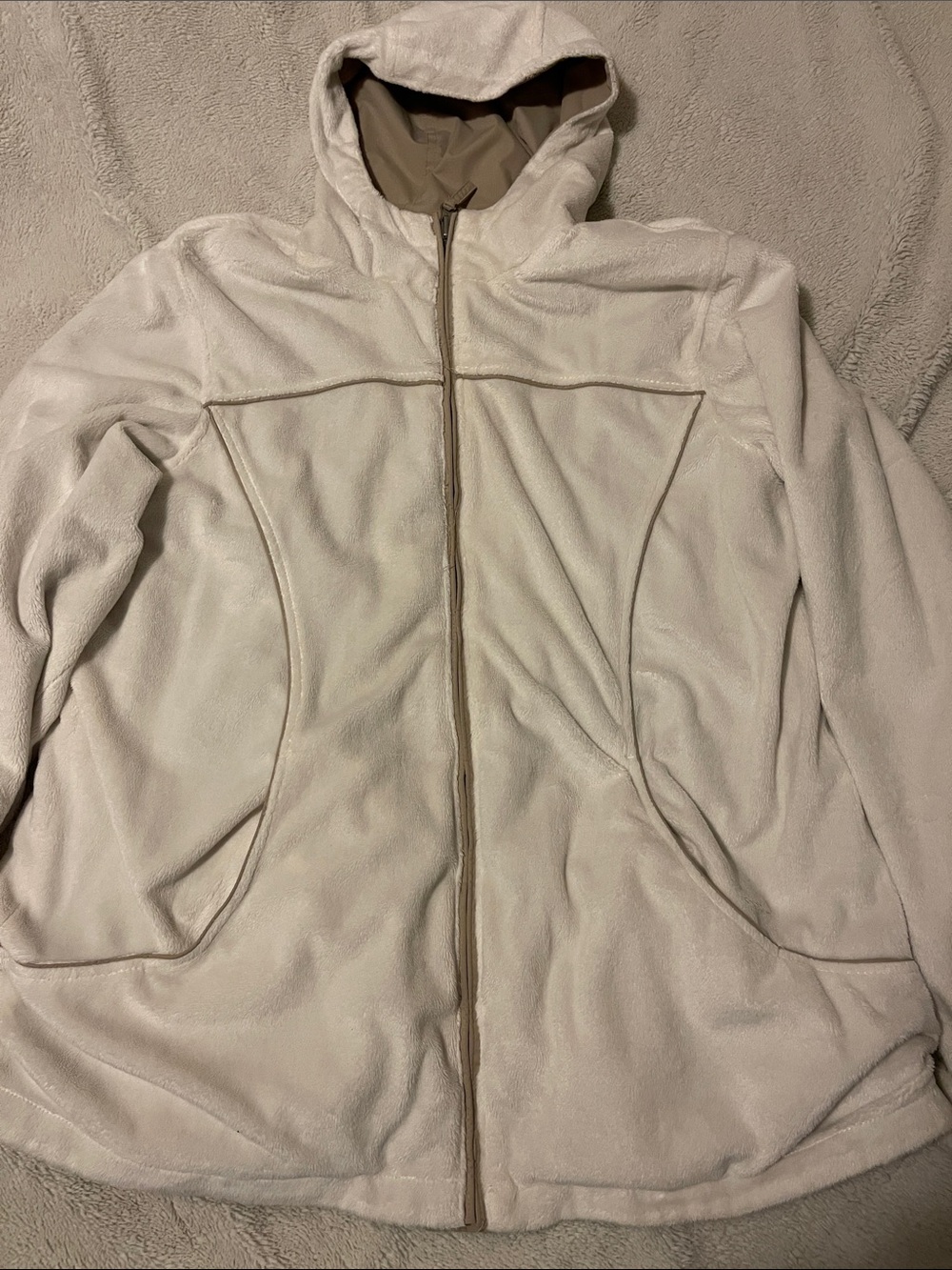 Cato Beige Hooded Women's reversible Jacket Women’s L beige